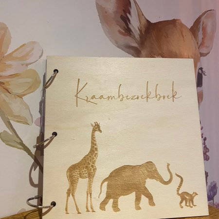 Houten kraambezoek boek