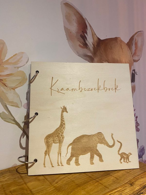 Houten kraambezoek boek