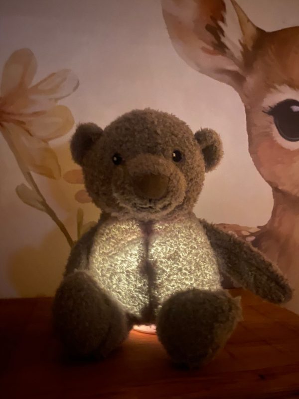 Nachtlamp Knuffel Lou Grijs