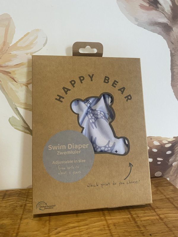 Zwemluier happy bear giraffe blauw