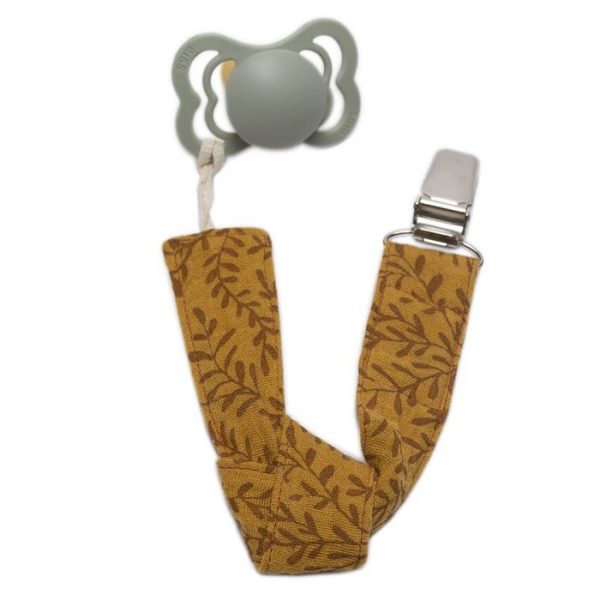 Fopspeenhouder BOHO LEAF Oker